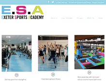 Tablet Screenshot of exetersportsacademy.com